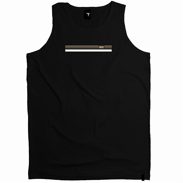 REGATA ADULTO PRETA FAIXA - TANK TOP