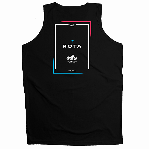 REGATA ADULTO PRETA MOTO - TANK TOP