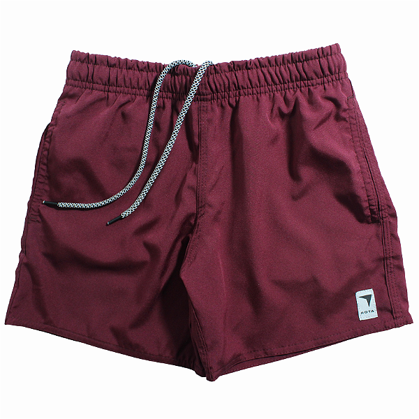 SHORT ELASTANO VINHO INFANTO JUVENIL