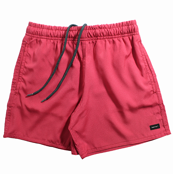 SHORT ELASTANO VERMELHO ADULTO