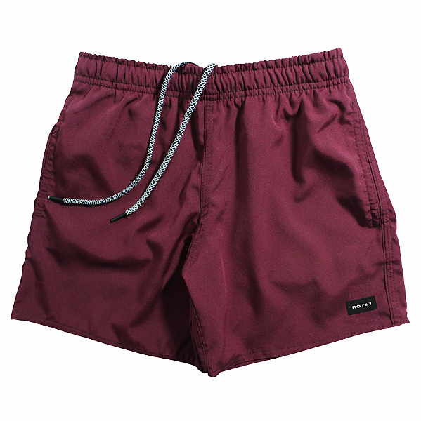 SHORT ELASTANO VINHO ADULTO