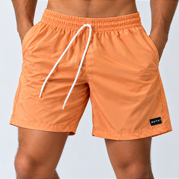 SHORT DÁGUA FLEX - LISO PÊSSEGO