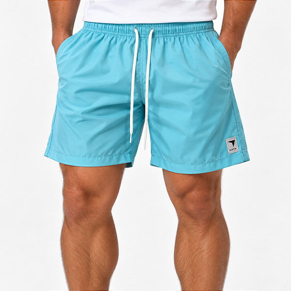 SHORT DÁGUA FLEX - LISO AZUL CLARO
