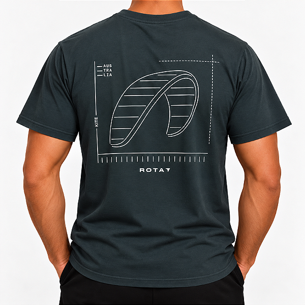 CAMISETA REGULAR PRINT - KITE CINZA