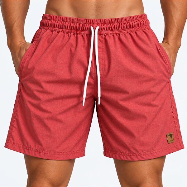 SHORT D´ÁGUA FLEX - RAJADO CORAL