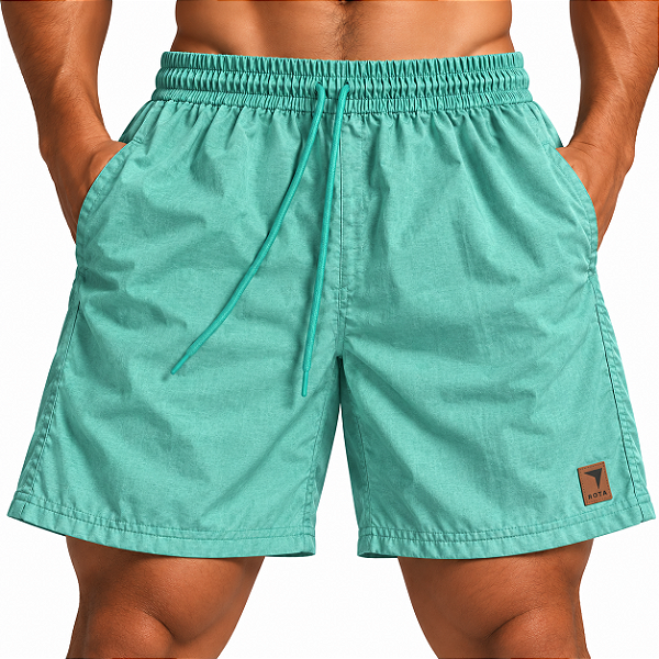 SHORT D´ÁGUA FLEX - RAJADO VERDE CLARO