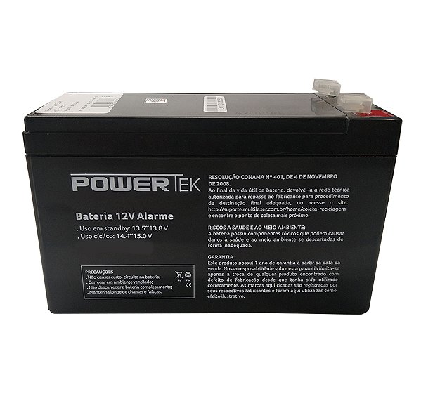 Bateria Selada 12v 7a Para Alarmes e Cerca Elétrica