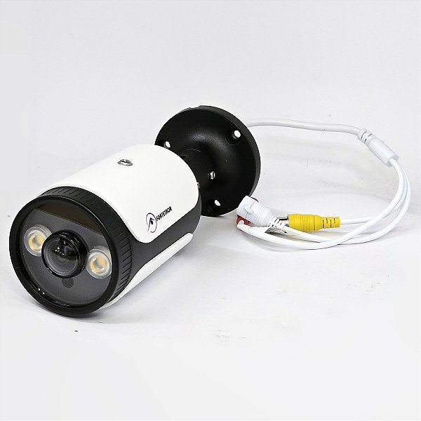 Câmera Panoramica Fisheye 180° Full Hd 2mp 4 Em 1 Full Color Branco