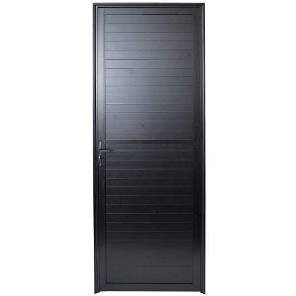 Porta lambril alumínio preto - linha 25 premium lux esquadrias