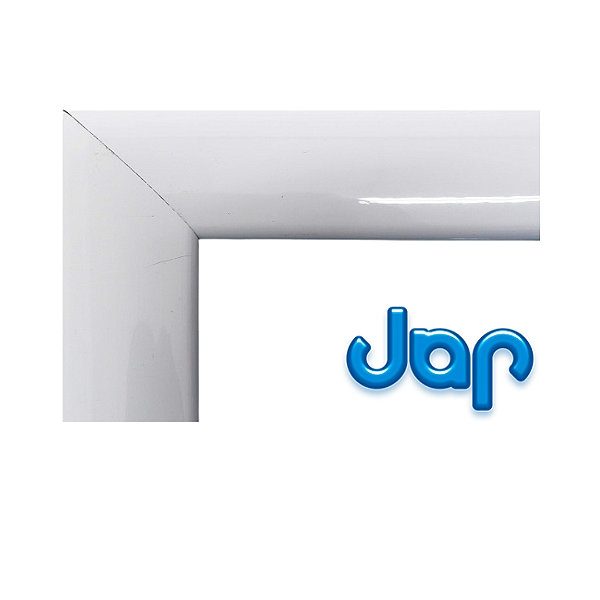Kit arremate alumínio branco para porta de correr exclusivo jap