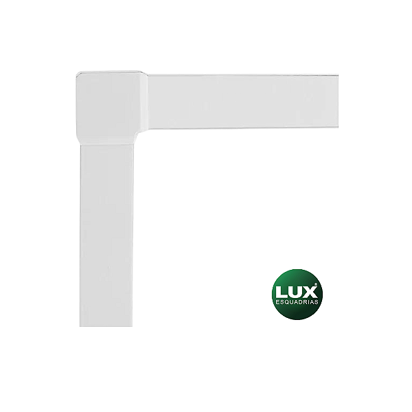 Kit arremate alumínio branco para porta lux esquadrias