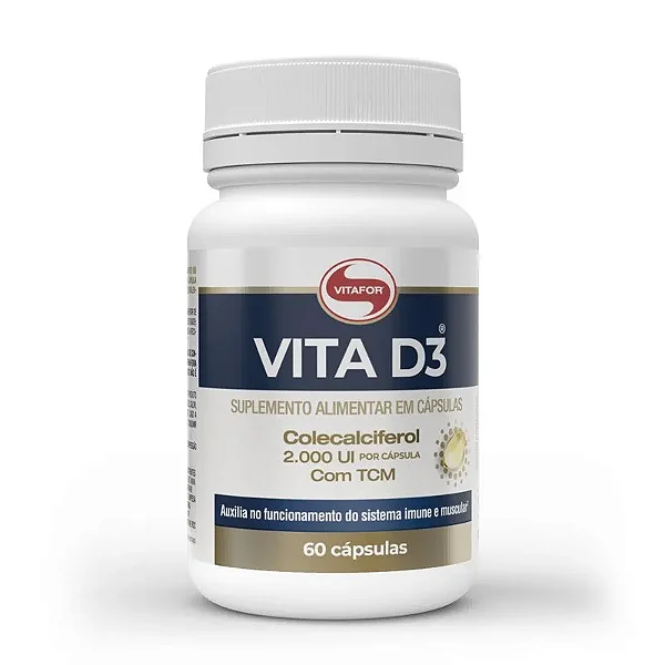 Vitamina D3 2.000 UI Cápsulas 60 | Vitafor