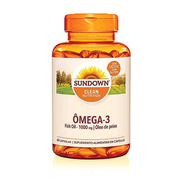 Ômega 3 1000mg Sundown - Saúde Cardiovascular e Cerebral  - 60 Cápsulas