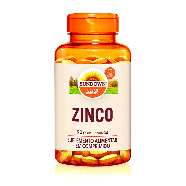 Sundown Zinco 7mg - Fortaleça seu Sistema Imunológico - 90 Comprimidos