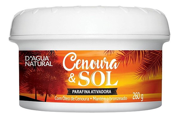 Parafina Bronzeadora Cenoura E Sol D Agua Natural 260g