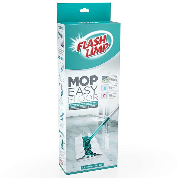 MOP EASY FLOOR DESMONTAVEL C/ REFIL FLASH LIMP