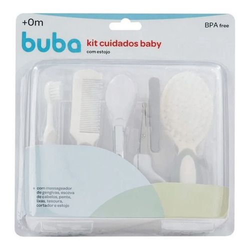 kit Cuidados E Higiene Bebê-pente,escova E Cortador De Unha