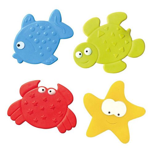 Mini Tapetes Para Banho Bath E Fun 4 Peças