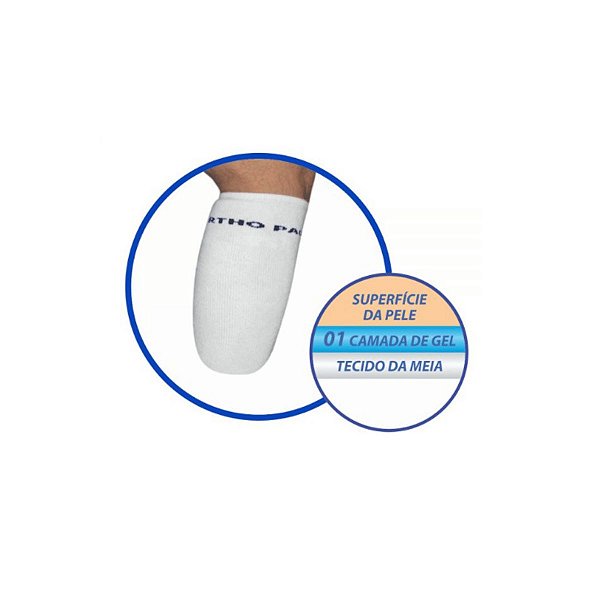 Meia P/ Coto Amputacao Transtibial 1 Camada Gel Ortho Pauher