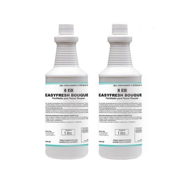 2 Facilitador Passar Roupa Concentrado Easyfresh Bouquet 1l
