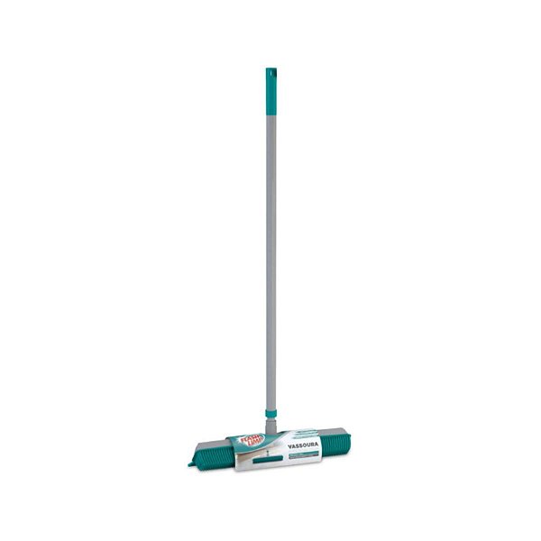 Vassoura Rodo 2 Em 1 Emborrachado Esfrega Seca FlashLimp