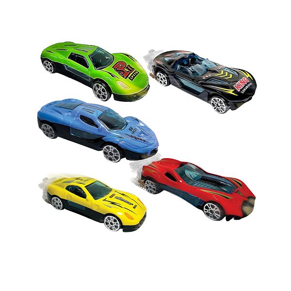 Kit 5 Carrinhos Brinquedos Express Wheels Die Cast Sortidos