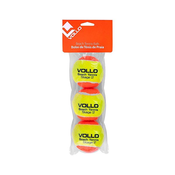 Kit 3 Bolas Tenis de Praia Beach Tennis Vollo
