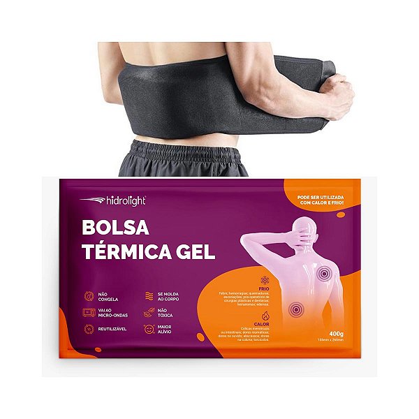 Suporte Para Bolsa De Gel Lombar Com Bolsa Hidrolight