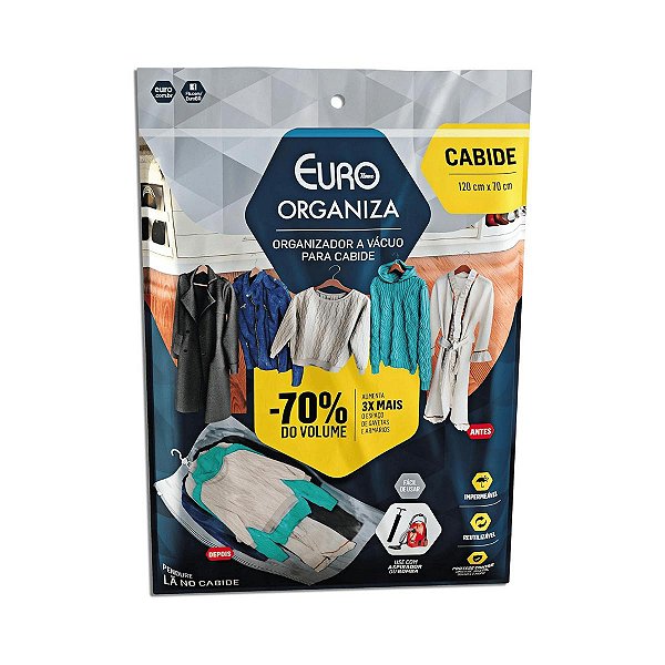 Organizador a Vacuo Para Cabide 70 x 120cm Flash Limp