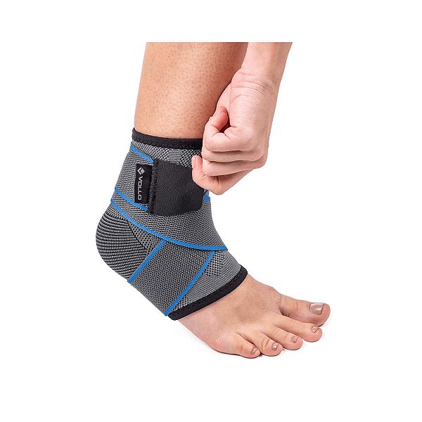 Tornozeleira Esportiva Relieve Com Compressão Vollo