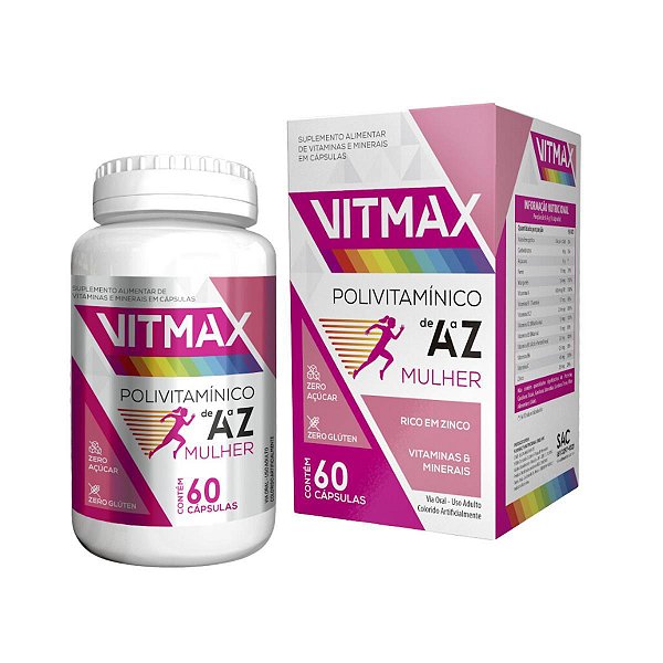 Multivitamínico De A-Z Mulher 60 Cápsulas Vitmax