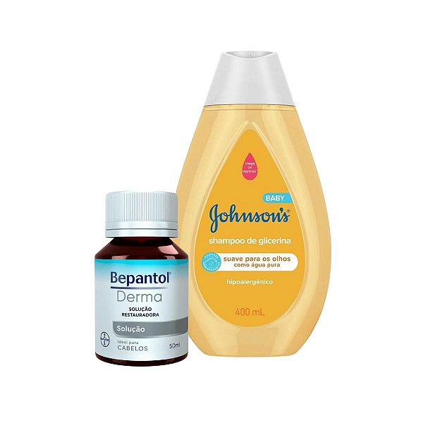 Kit Bepantol Derma Bayer e Shampoo Glicerina JOHNSON'S Baby