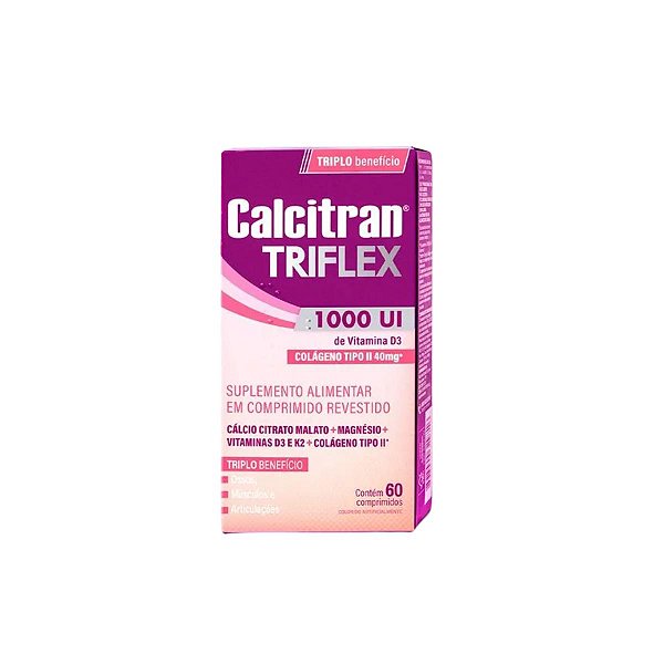Polivitamínico Calcitran Triflex 1000UI 60 comprimidos