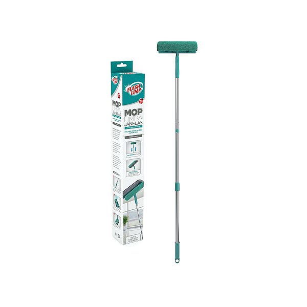 Mop Limpa Janelas com Cabo Extensível Flash Limp