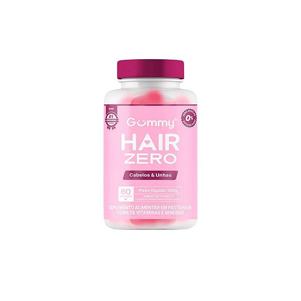 Gummy Hair Tutti Fruti Vitamina Capilar Zero Açúcar 60 Gomas