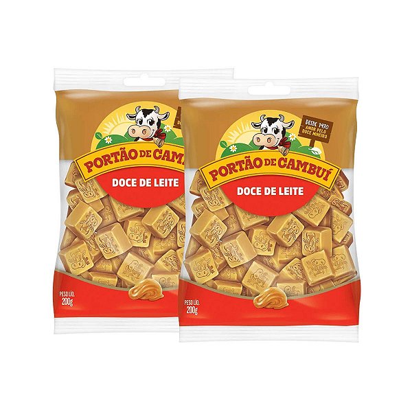 2 Doce de leite tradicional em cubos 200g Portão De Cambui