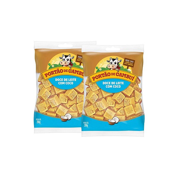 2 Doce de leite com coco em cubos 200g Portão De Cambui