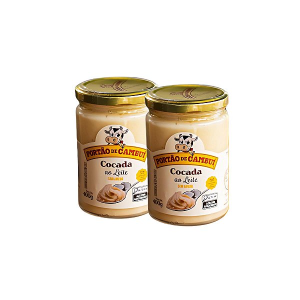 2 Doce de Leite Pastoso 410g sabor cocada Portão De Cambuí