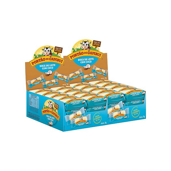 2 Doce Leite coco DP 1kg 40 unidades de 25g Portão De Cambuí