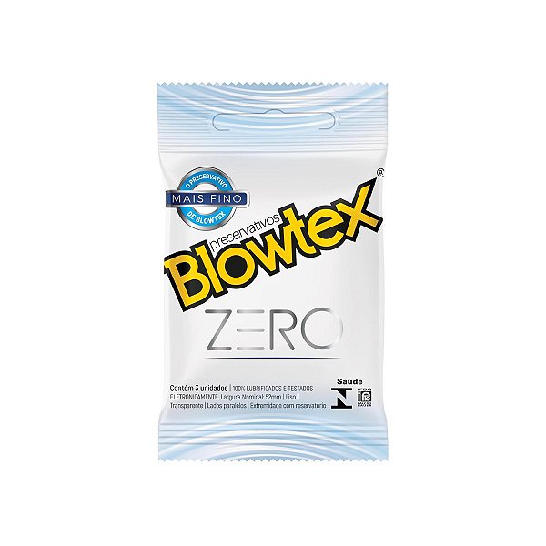 Camisinha Preservativo Blowtex Zero sachê 3 unidades