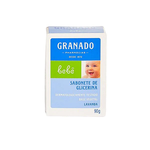 Sabonete Barra de Glicerina Granado Bebê Lavanda 90g