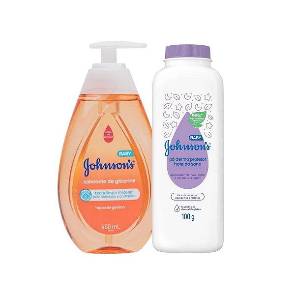 Sabonete Liquido Glicerina e Talco Hora do Sono Johnson's