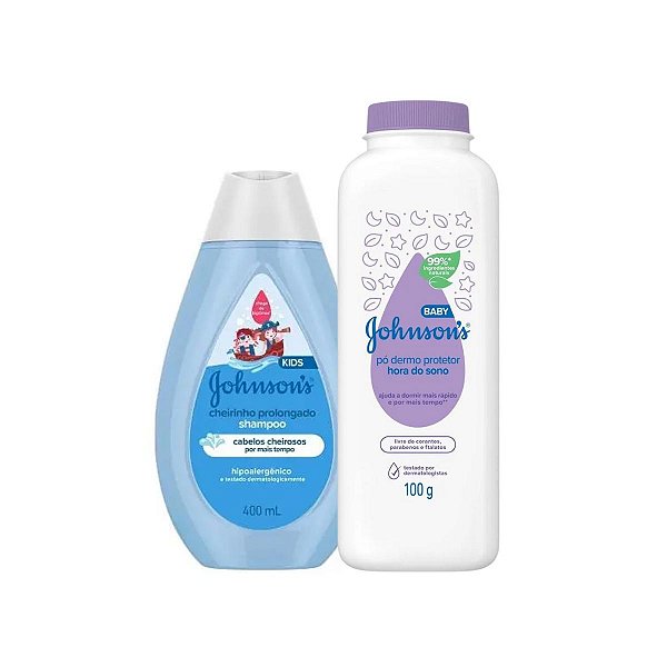 Shampoo Cheirinho Prolongado e Talco Hora do Sono JOHNSON'S