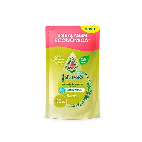 Sabonete Líquido Infantil Johnson'S Baby Lavanda Refil 180ml