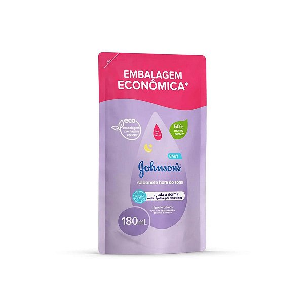 Refil Sabonete Líquido Infantil Johnson's Hora do Sono 180ml