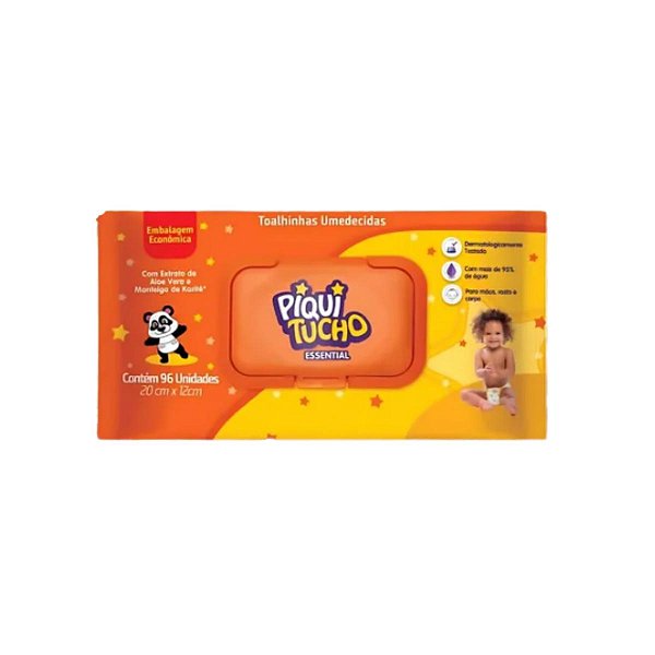 Toalha Umedecida Piquitucho Essential 96 Unidades