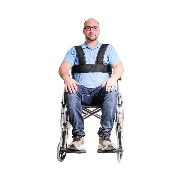 Cinto de Segurança Ajustável para Cadeira de Rodas