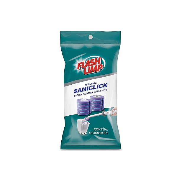 Refil Escova Sanitaria Privada Saniclick C/10 Flash Limp