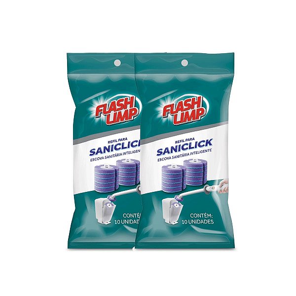 2 Refil Escova Sanitaria Privada Saniclick C/10 Flash Limp