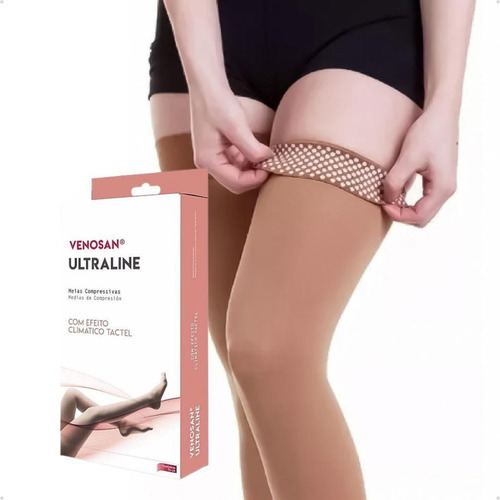 Meia Elástica Ultraline 20-30Mmhg Meia Coxa 7/8 Venosan